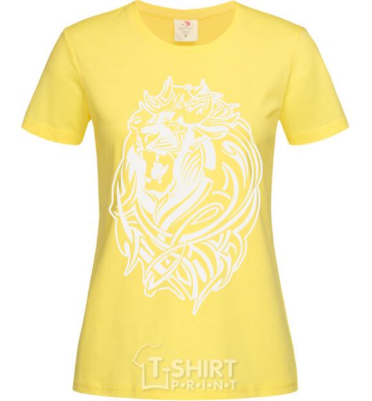 Women's T-shirt Lion wh cornsilk фото