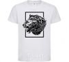Kids T-shirt Tiger frame black White фото