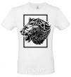 Men's T-Shirt Tiger frame black White фото