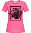 Women's T-shirt Tiger frame black heliconia фото