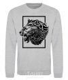 Sweatshirt Tiger frame black sport-grey фото