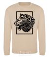 Sweatshirt Tiger frame black sand фото