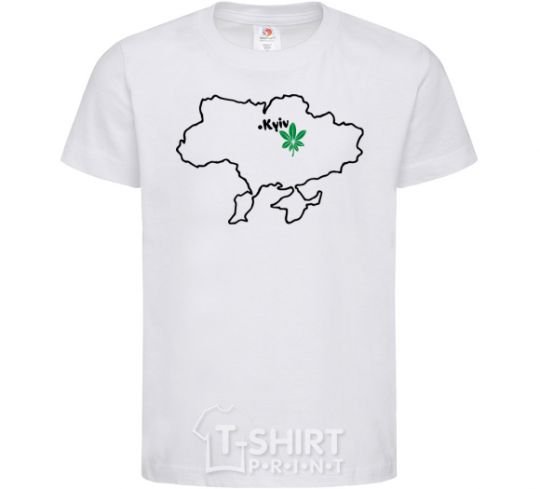 Kids T-shirt Kiev resident White фото