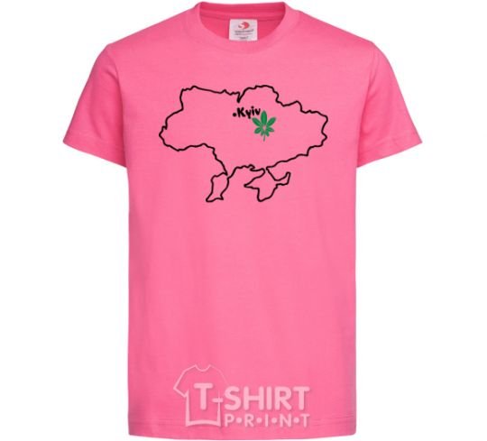 Детская футболка Киянин Ярко-розовый фото