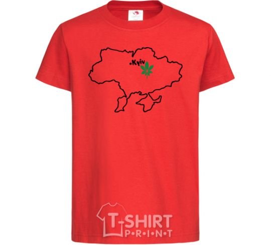 Kids T-shirt Kiev resident red фото