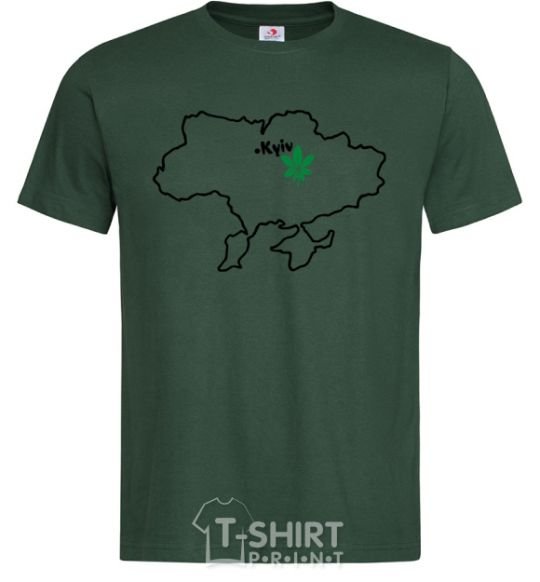 Men's T-Shirt Kiev resident bottle-green фото