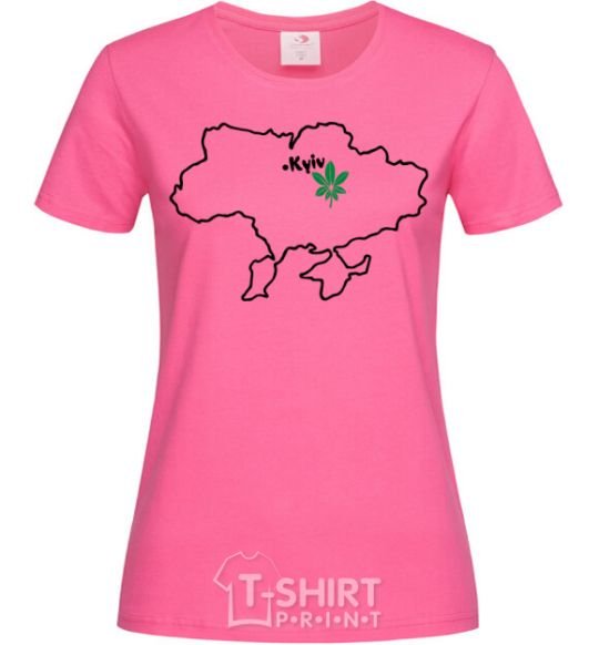 Женская футболка Киянин Ярко-розовый фото