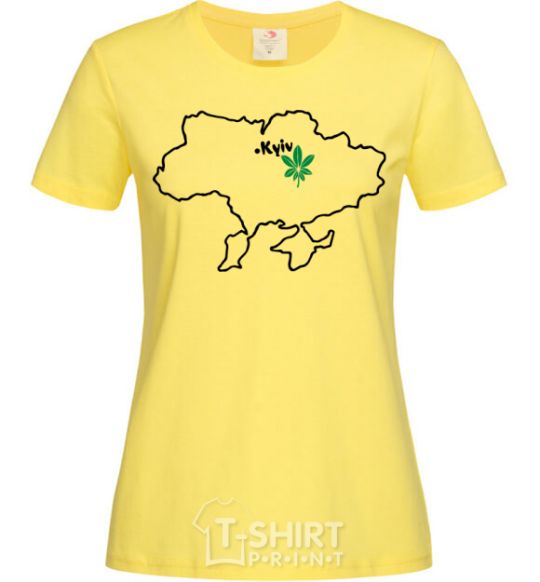 Women's T-shirt Kiev resident cornsilk фото
