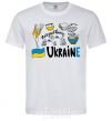 Men's T-Shirt Ukraine symbols White фото