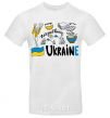 Men's T-Shirt Ukraine symbols White фото