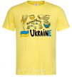 Men's T-Shirt Ukraine symbols cornsilk фото