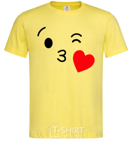 Men's T-Shirt A kiss cornsilk фото