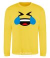 Sweatshirt Funny to tears yellow фото