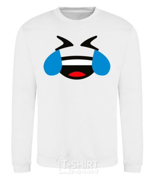 Sweatshirt Funny to tears White фото