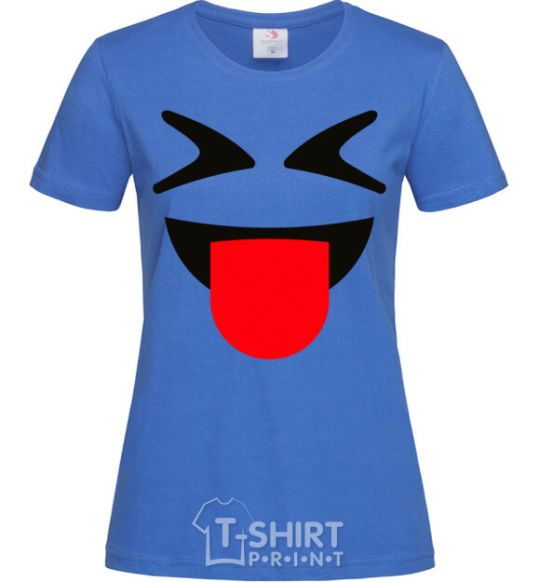 Women's T-shirt Naughty royal-blue фото