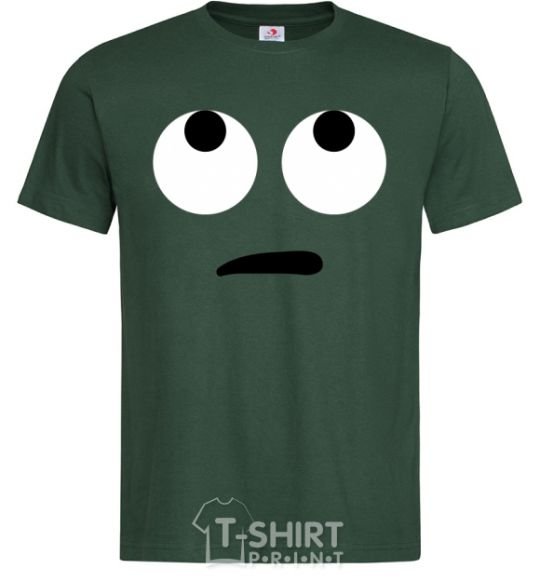 Мужская футболка Что происходит Темно-зеленый фото