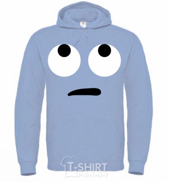 Men`s hoodie What's going on sky-blue фото