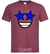 Men's T-Shirt Stellar hour burgundy фото