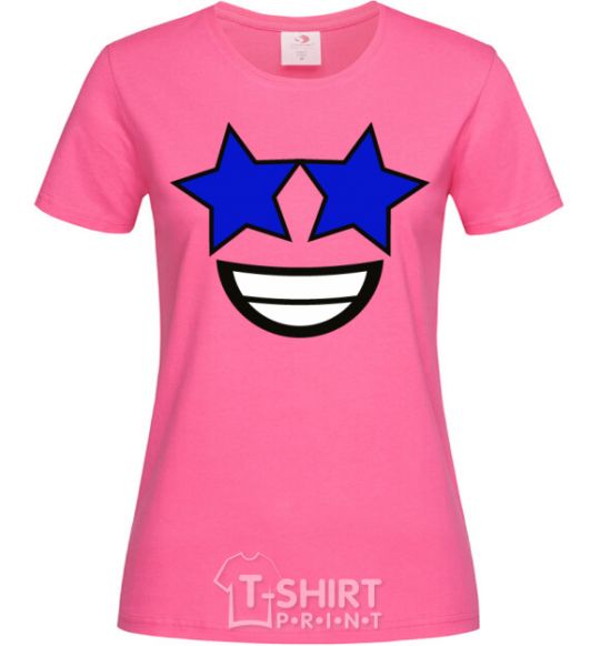 Женская футболка Звездный час Ярко-розовый фото