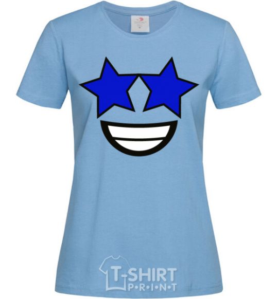 Women's T-shirt Stellar hour sky-blue фото