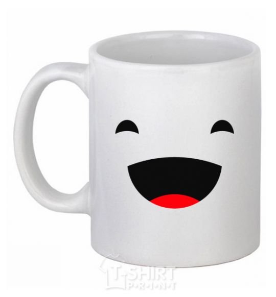 Ceramic mug Fun White фото
