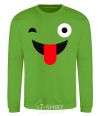 Sweatshirt A wink with the tongue orchid-green фото