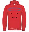 Men`s hoodie Angelic mood bright-red фото