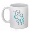 Ceramic mug An octopus in a panama White фото
