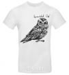 Men's T-Shirt Flammulated owl White фото