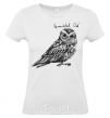 Women's T-shirt Flammulated owl White фото