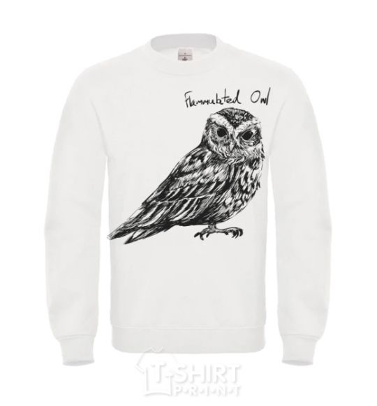 Sweatshirt Flammulated owl White фото