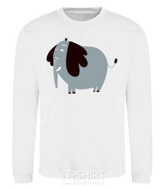 Sweatshirt Funny elephant White фото