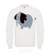 Sweatshirt Funny elephant White фото