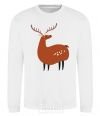 Sweatshirt Funny deer White фото