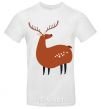 Men's T-Shirt Funny deer White фото