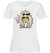 Women's T-shirt Born to be wild lion White фото