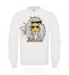 Sweatshirt Born to be wild lion White фото