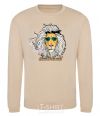 Sweatshirt Born to be wild lion sand фото