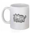 Ceramic mug Hindi kitty 2 White фото