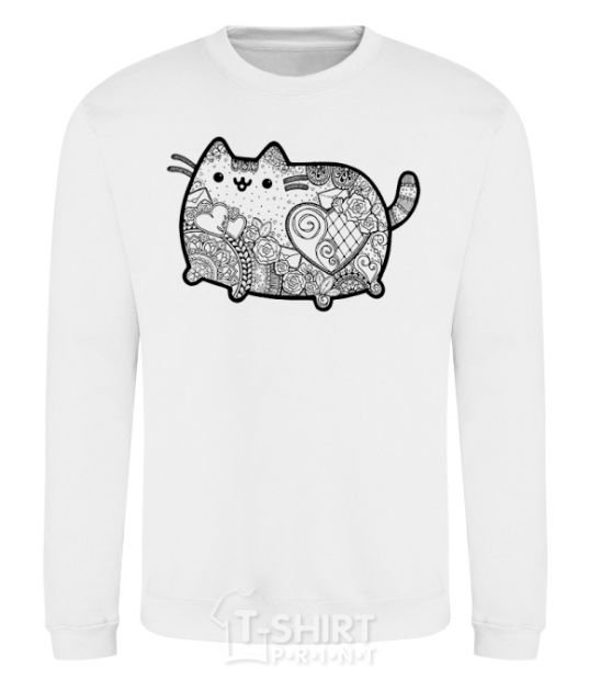 Sweatshirt Hindi kitty 2 White фото