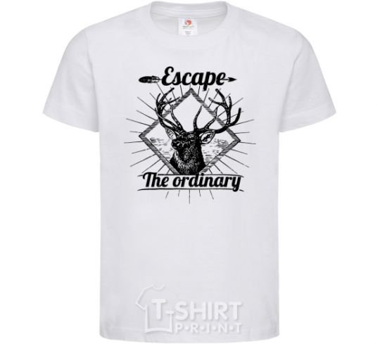 Kids T-shirt Escape the ordinary White фото