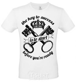 Men's T-Shirt The key to success is White фото