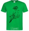 Men's T-Shirt A deer in a jump kelly-green фото