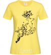 Women's T-shirt A deer in a jump cornsilk фото