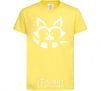 Kids T-shirt White raccoon cornsilk фото