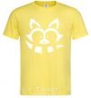Men's T-Shirt White raccoon cornsilk фото
