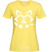 Women's T-shirt White raccoon cornsilk фото