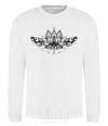 Sweatshirt Lotus pattern White фото