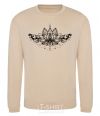 Sweatshirt Lotus pattern sand фото