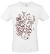 Men's T-Shirt The heart is mechanical White фото